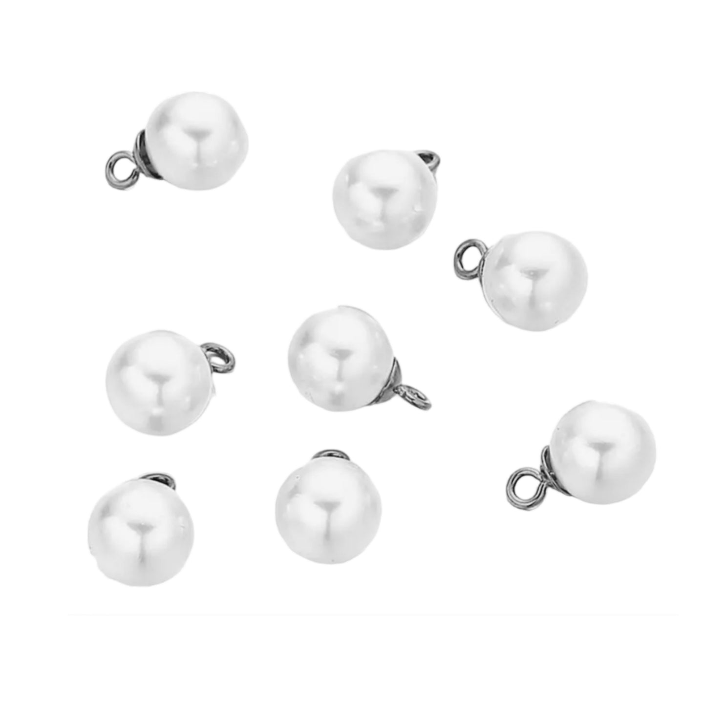 ciondolo in oro bianco con perla naturale australiane 9 mm