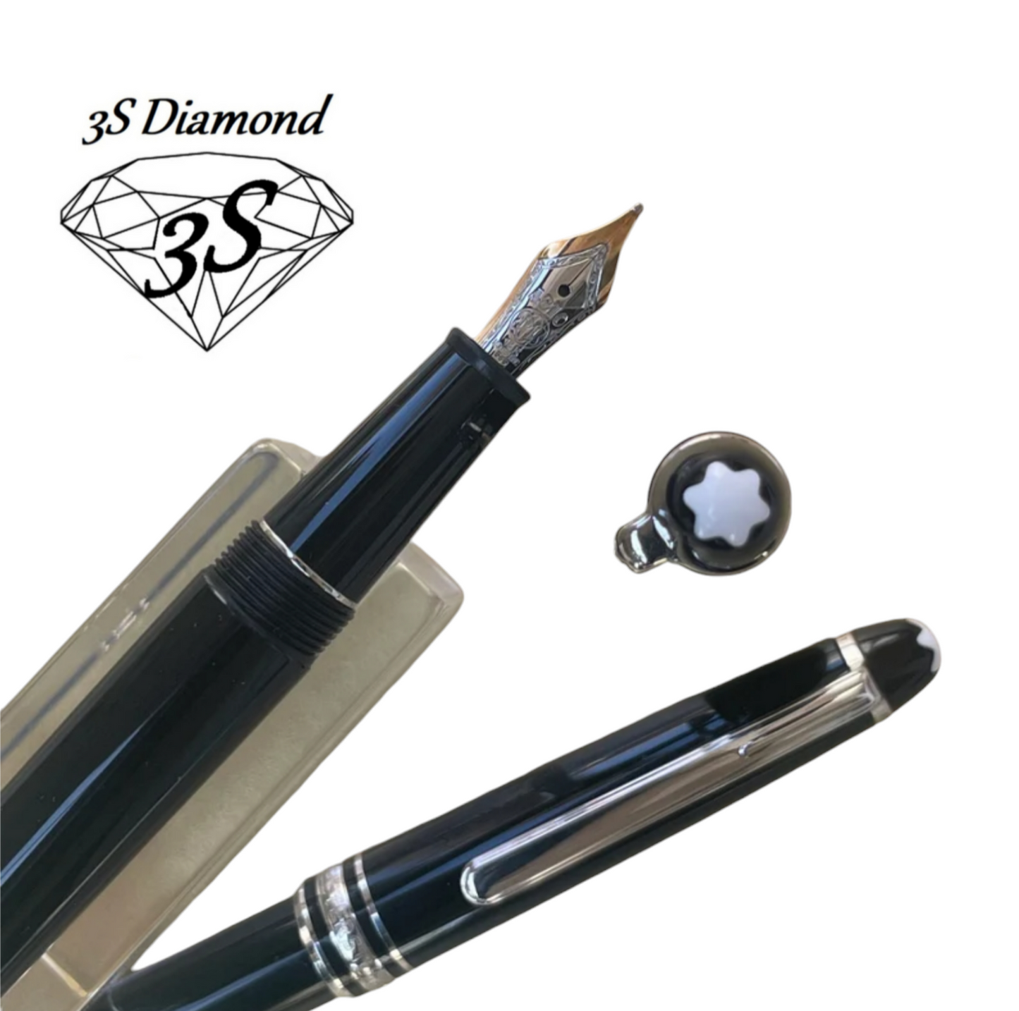 Montblanc Meisterstück Glacier Classique Pen, Fountain Pen and Ballpoint Pen Set