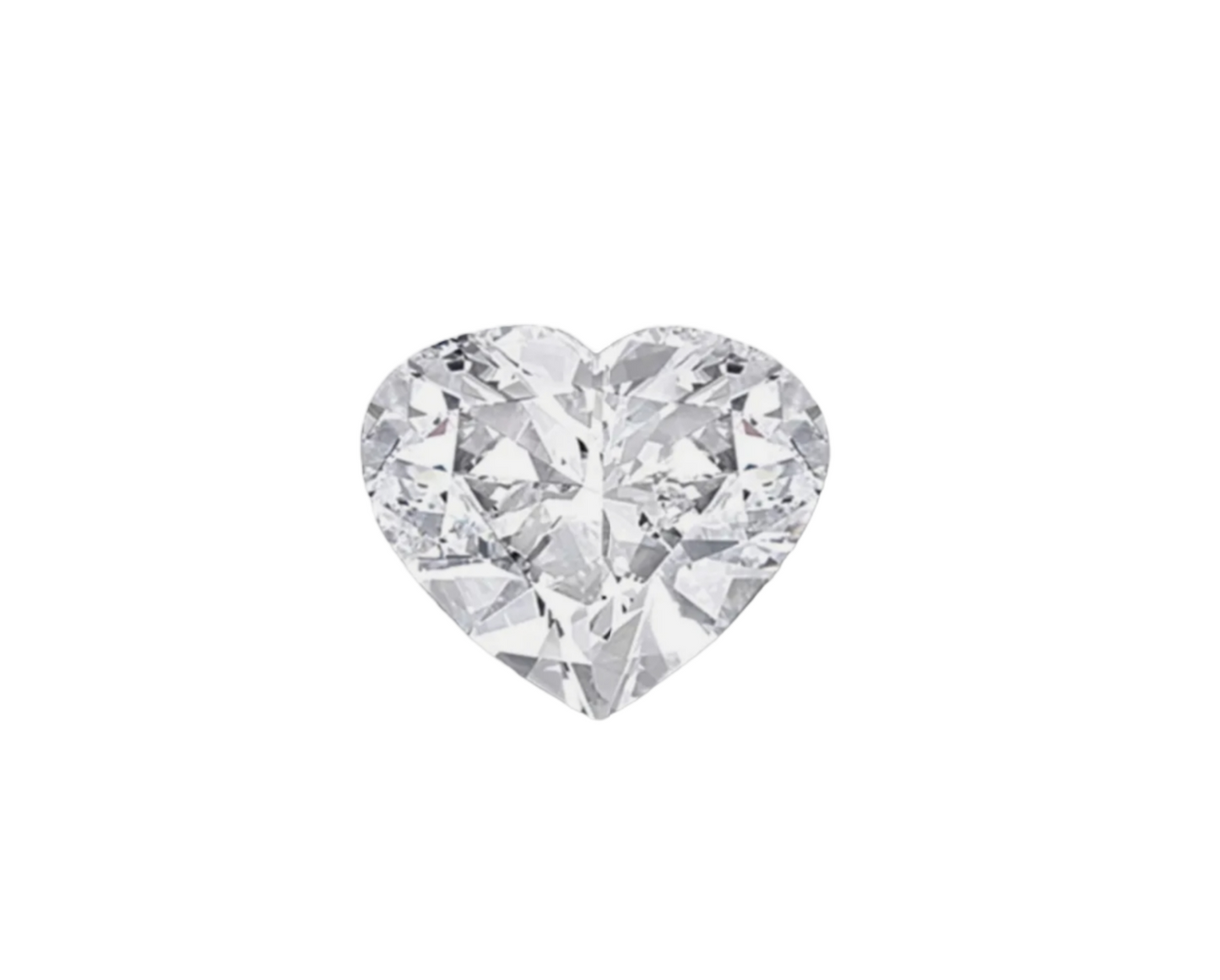 5 piezas de diamante natural talla corazón 0,50 ct color D VVS1