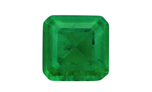 Esmeralda natural de corte cuadrado de 3,25 ct verde transparente