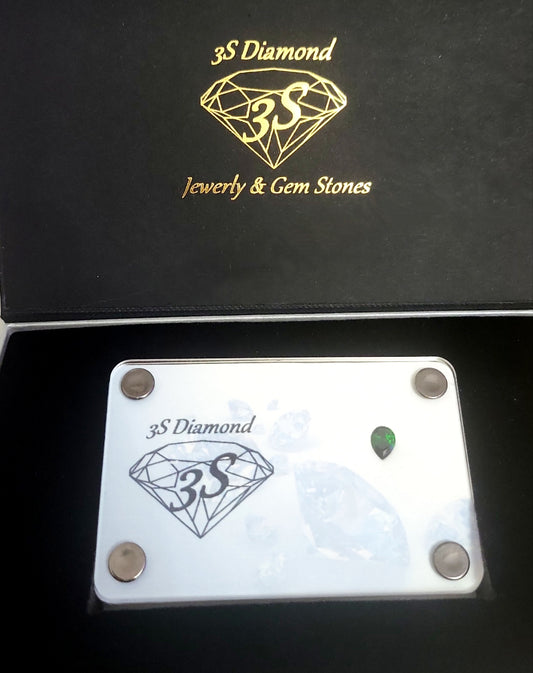 Gotas de esmeralda natural talla pera 1,85 ct verde transparente
