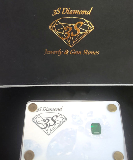 Esmeralda natural talla esmeralda 3,00 ct verde transparente