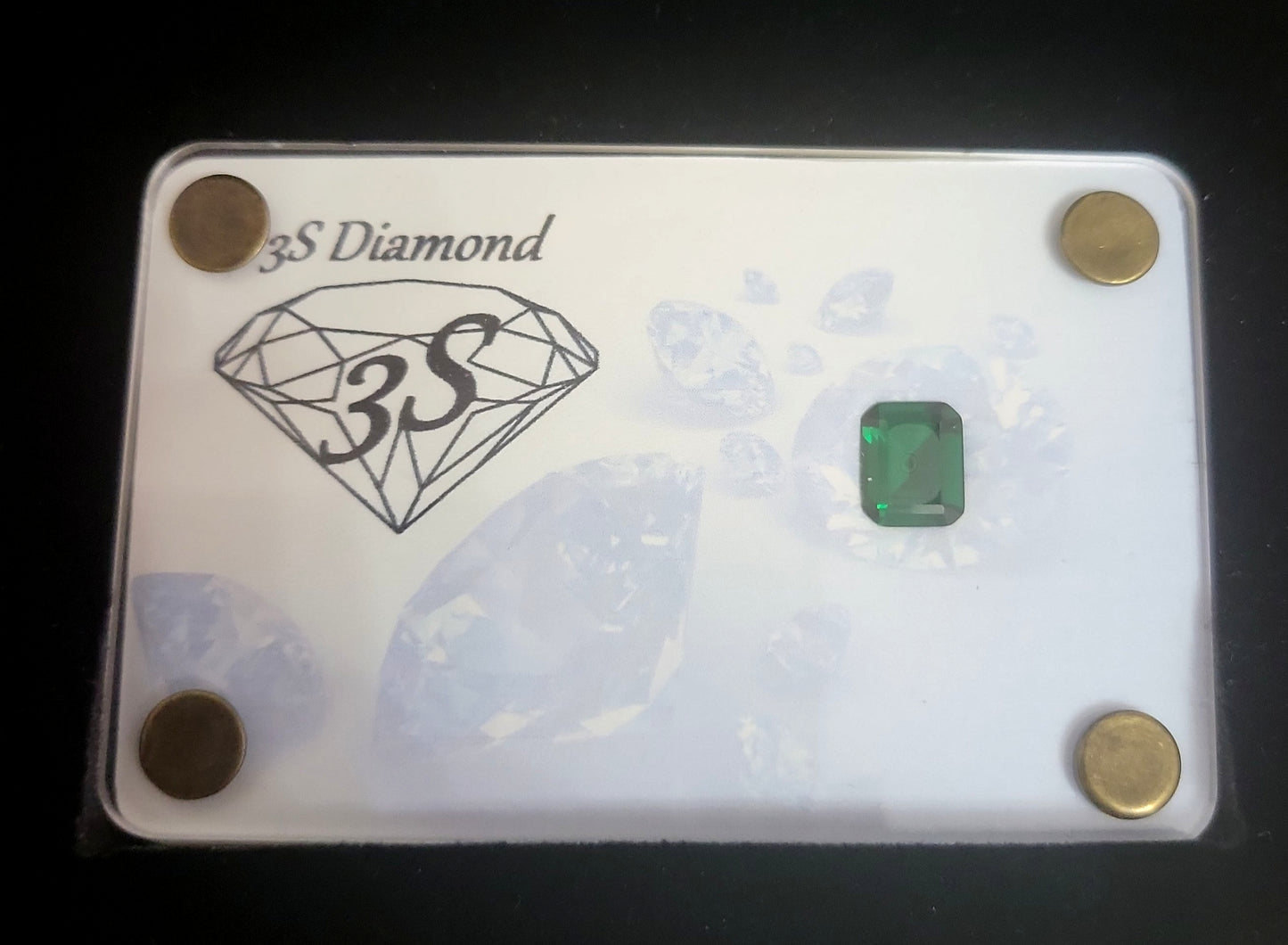Esmeralda natural talla esmeralda 3,00 ct verde transparente
