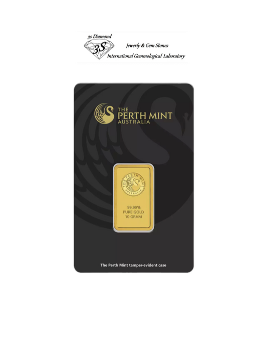 Lingotto oro puro 24k 5 , 10 , 31,10 grammi (the perth mint) Australia