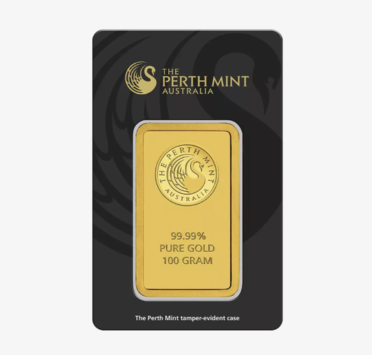 Lingotto oro puro 24k 100 grammi (the perth mint) Australia da investimento