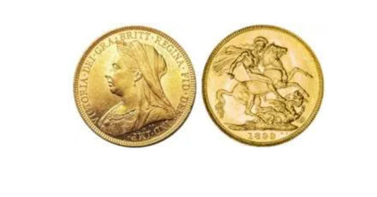 Sterlina oro 22kt