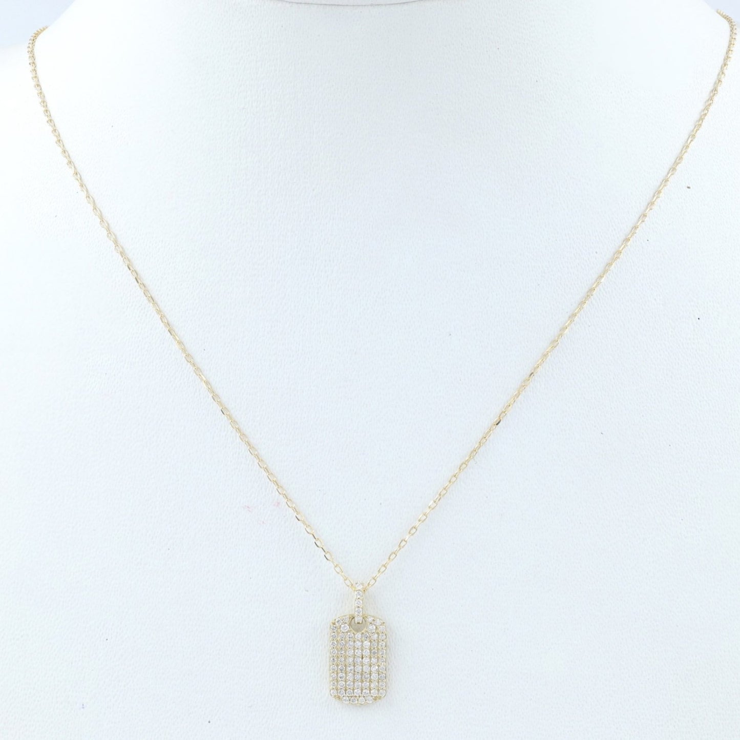 Collana con ciondolo in oro 18kt con diamanti naturali 0.33ct
