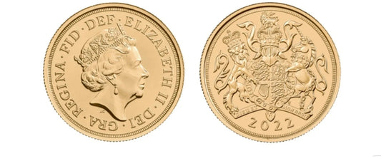 Sterlina oro 2022 Elisabetta II Giubileo Commemorativa