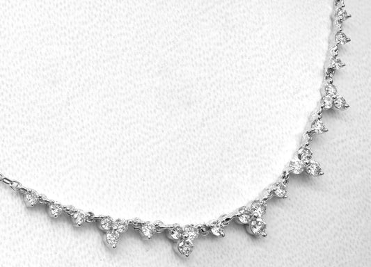 Collana con ciondolo in oro giallo18k e diamanti naturali 2.50ct