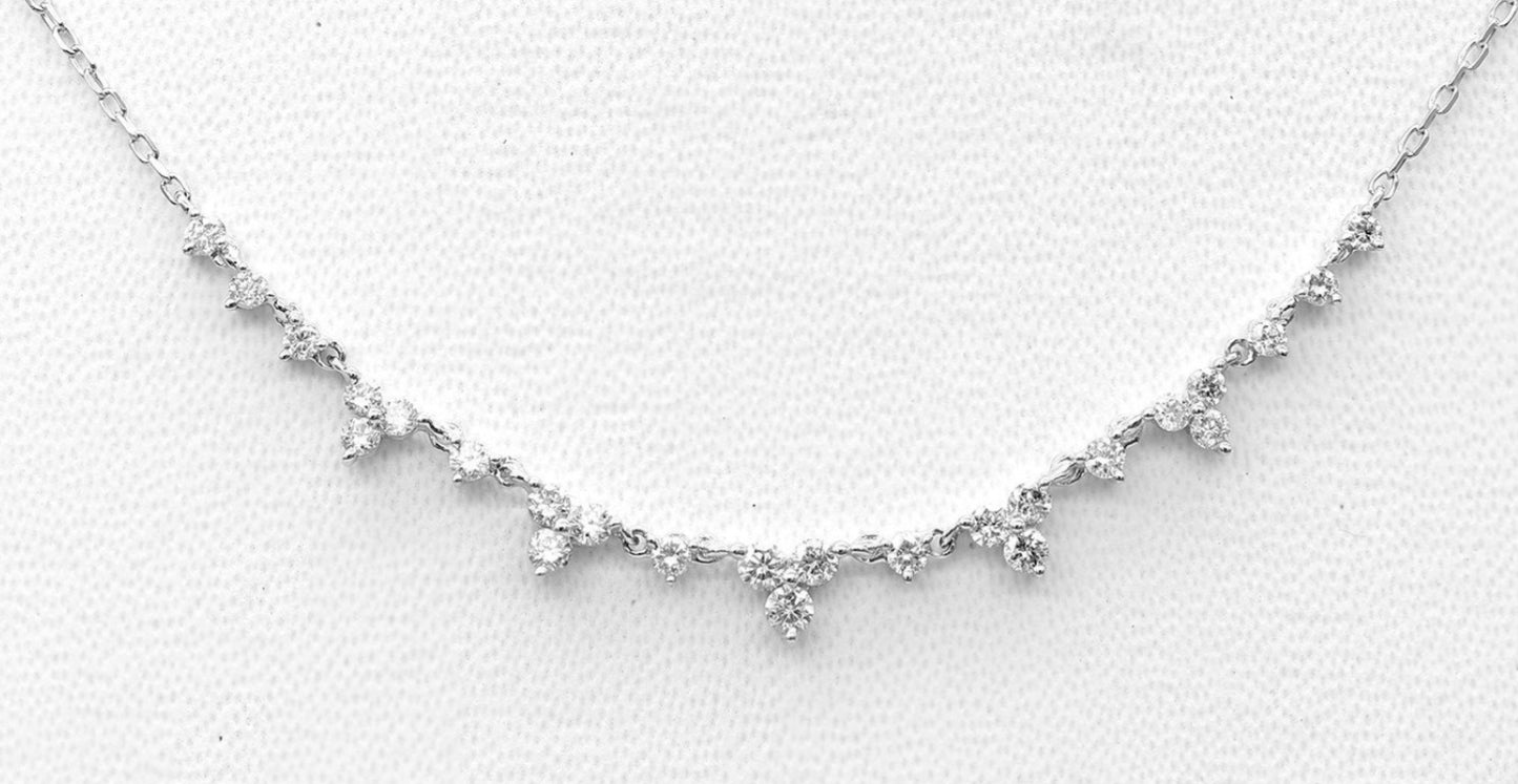 Collana con ciondolo in oro giallo18k e diamanti naturali 2.50ct