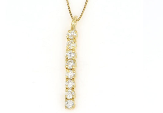 Ciondolo tennis in oro e diamante naturale 0.56ct