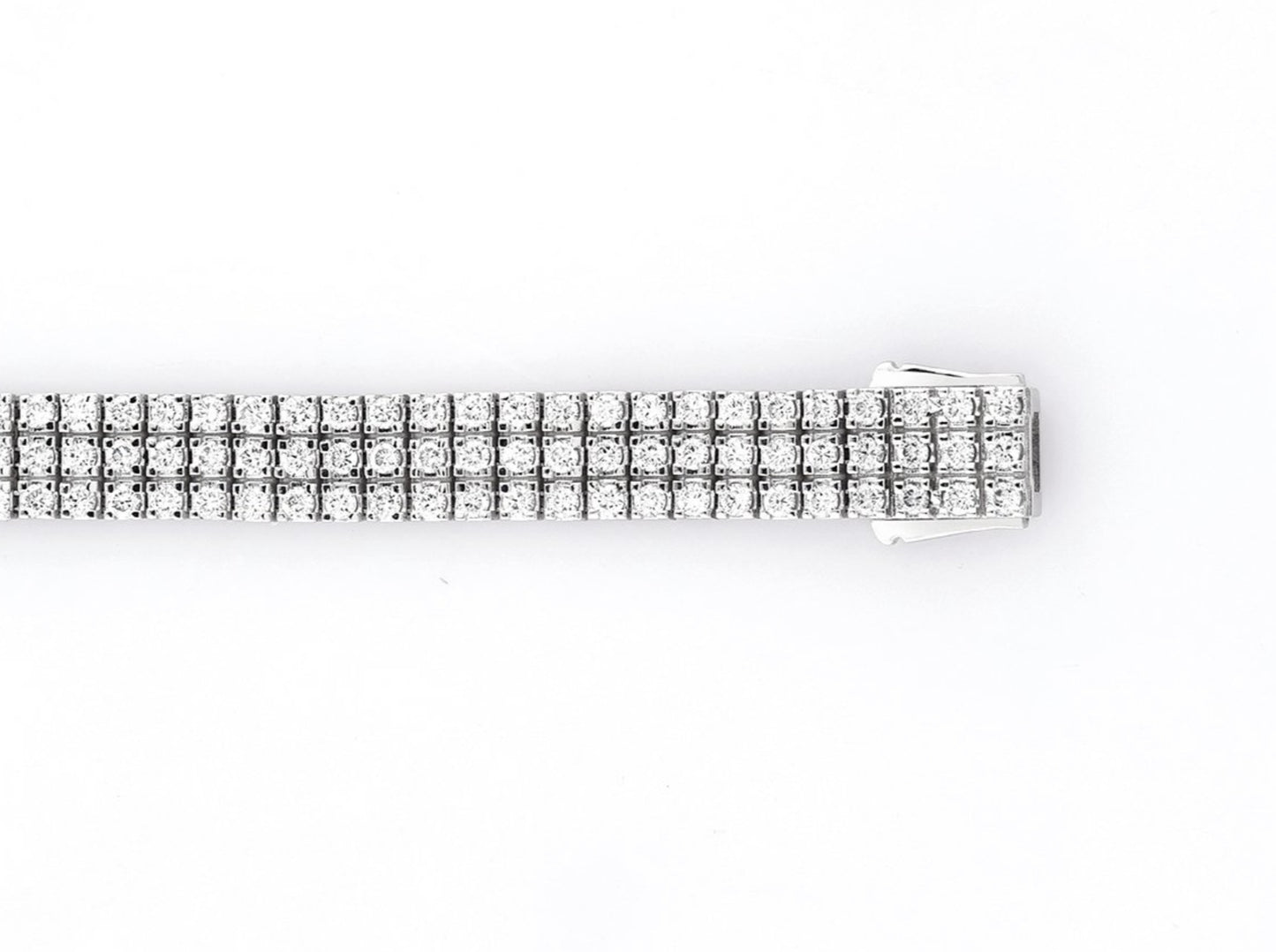 Bracciale tennis oro bianco e diamanti naturali 15ct