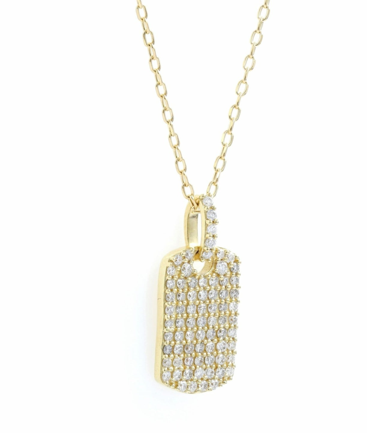 Collana con ciondolo in oro 18kt con diamanti naturali 0.33ct
