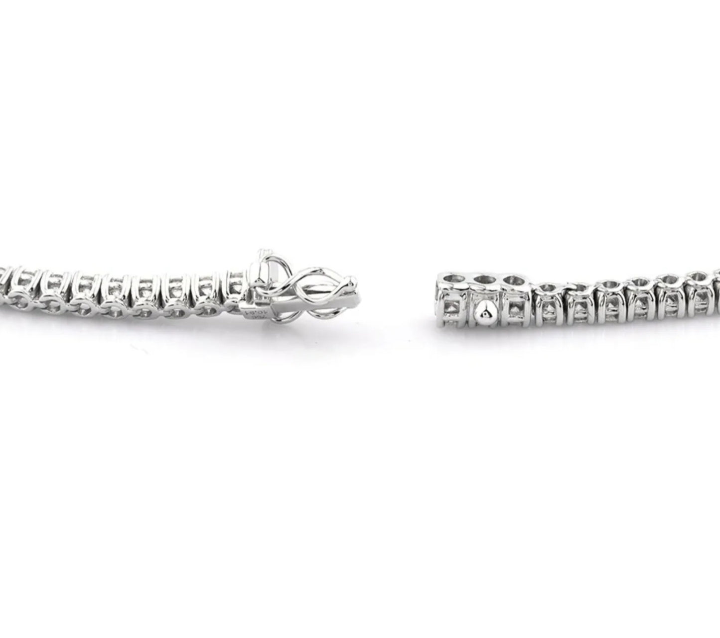 Collana tennis in oro e diamanti naturali 9.90ct certificato IGI