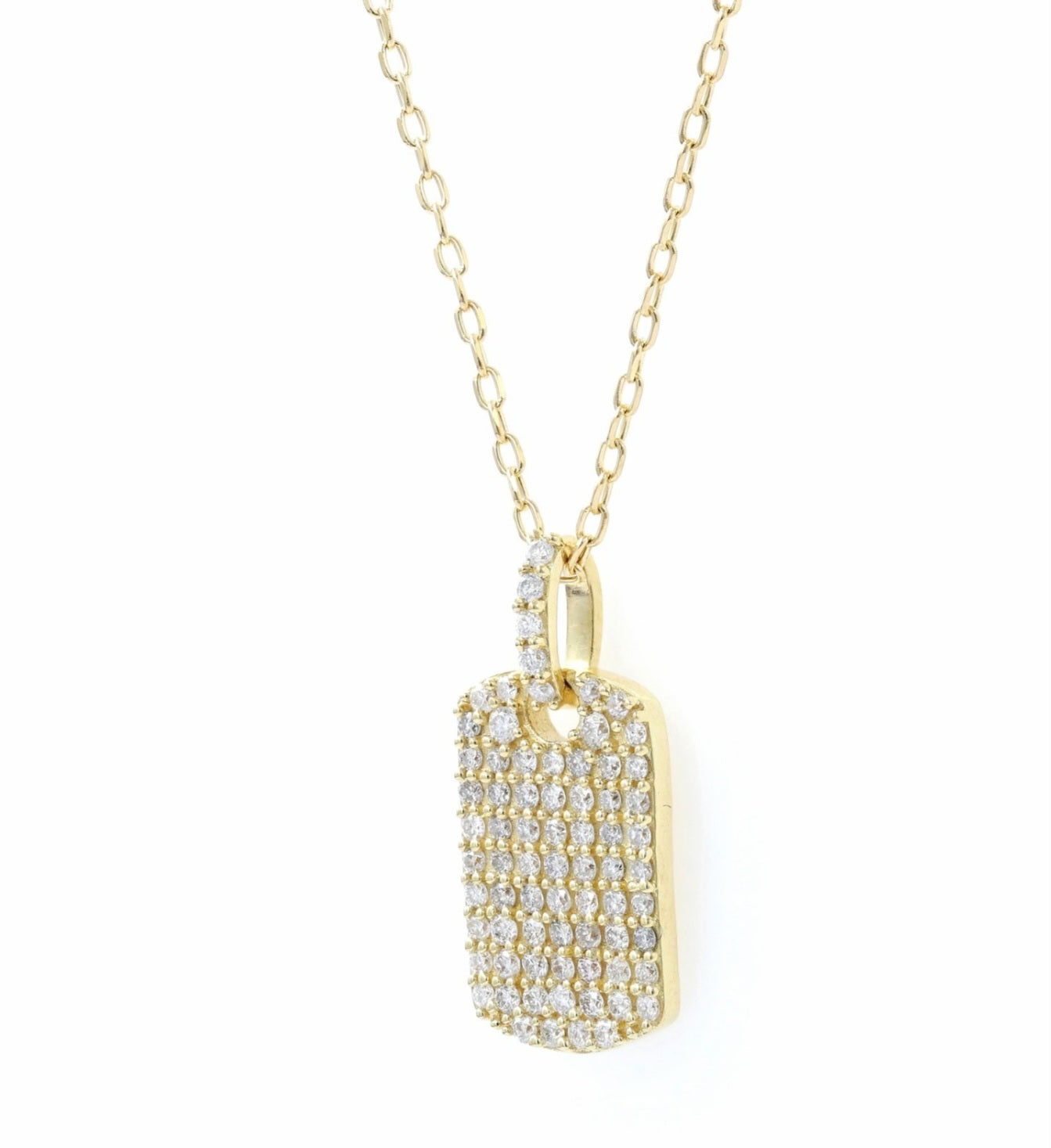 Collana con ciondolo in oro 18kt con diamanti naturali 0.33ct