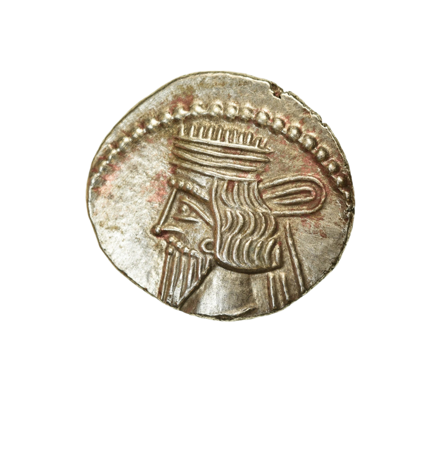 Antico moneta d'argento 999,9 monete antiche greche AD 51-78