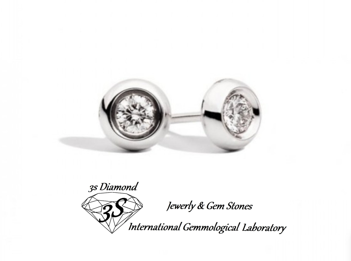 set completo ciondolo e orecchini  punto luce a cipollina in oro 18k 750 e 3 diamanti naturali 1,35 ct E F