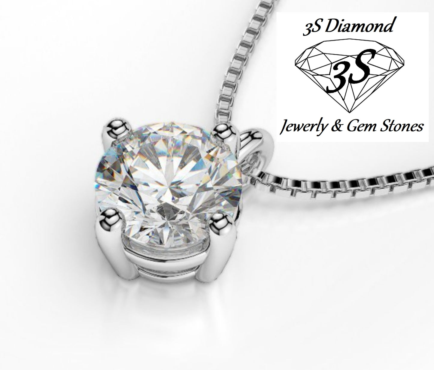set completo ciondolo e orecchini punto luce  oro 18k 750 e diamanti naturali 0,75 ct color D VVS1