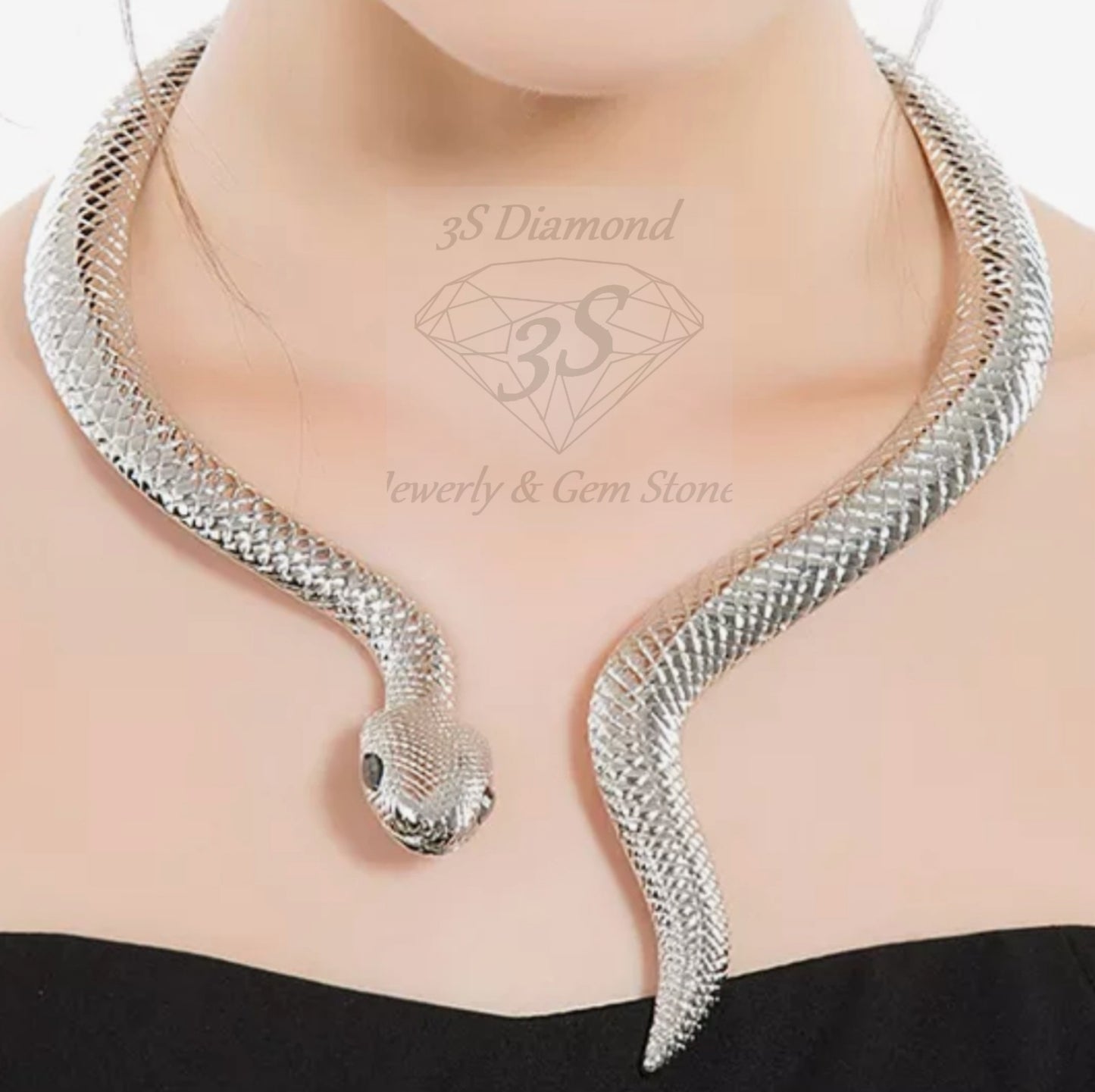 collana serpente 110 grammi oro 18k 750