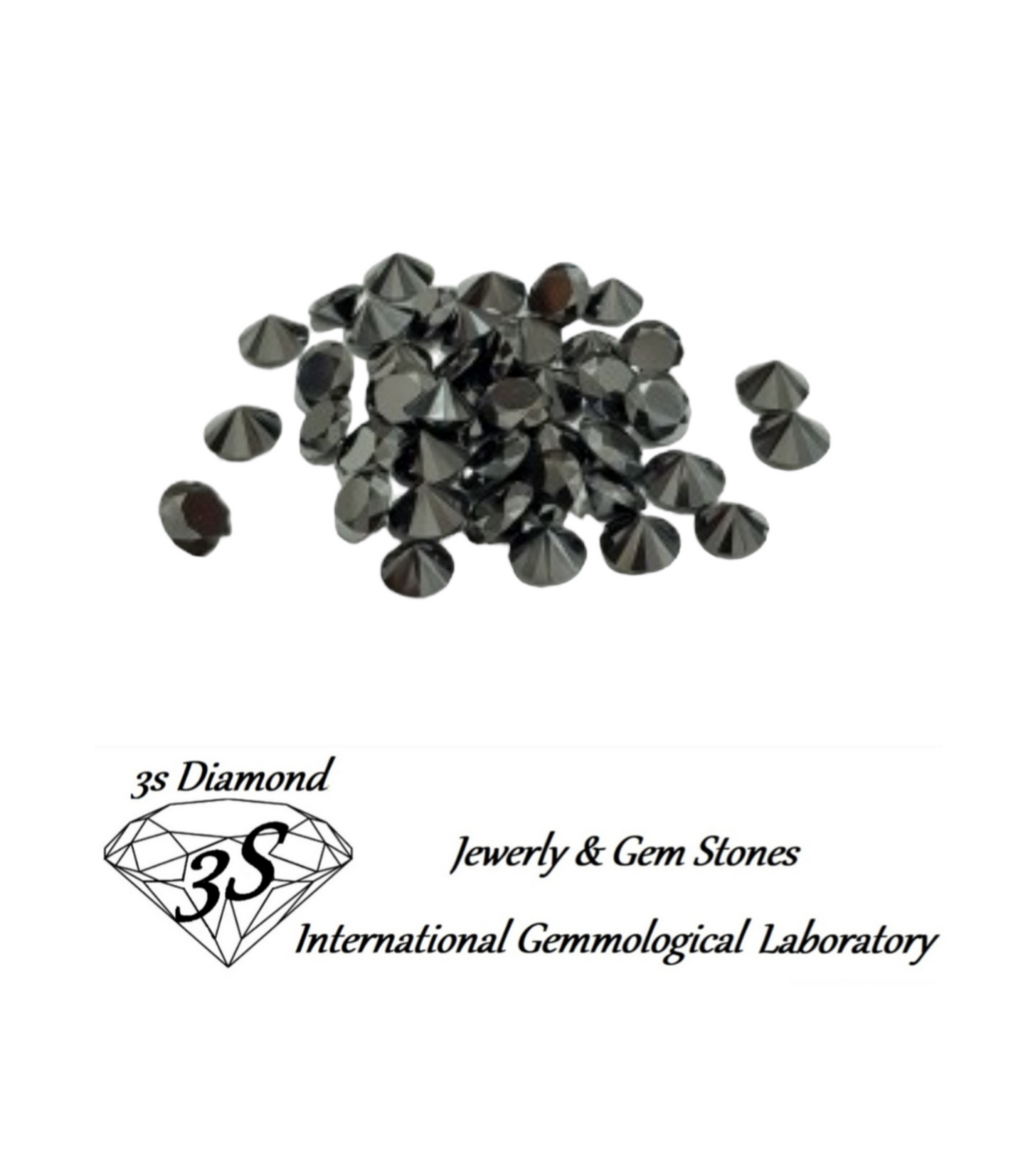 diamanti naturali neri sciolti da 1mm a 3 mm